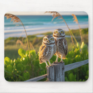 Sanibel Island Florida paar gravende uil Muismat