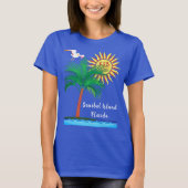 Sanibel Island Florida Palm Tree en Sunshine T-shirt (Voorkant)