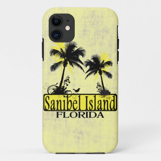 Sanibel Island Florida palm tree iphone 5 hoesje (Achterkant)