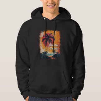 Sanibel Island Florida Palmbomen Sunset Beach Hoodie