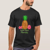 Sanibel Island Florida Pineapple Floral T-shirt (Voorkant)
