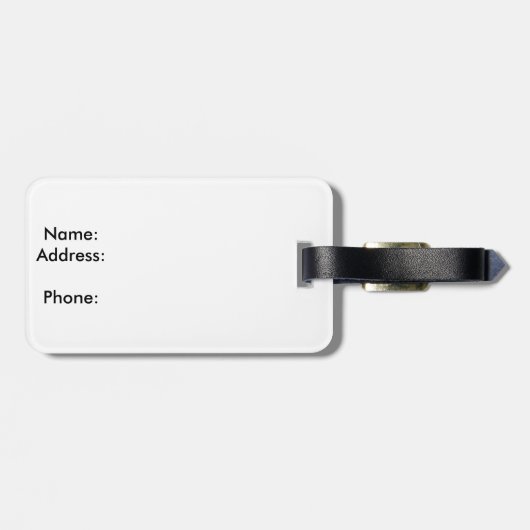 Sanibel Island Florida seashell-ontwerp Bagagelabel (Achterkant horizontaal)