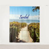 Sanibel Island Florida Strand Oceaan Wandkleed (Voorkant)