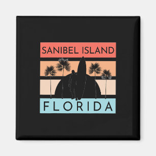 Sanibel Island Florida Strand Surfen Zomer Vakanti Magneet