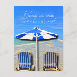 Sanibel Island Florida Strand Volwassenen Time Out Briefkaart