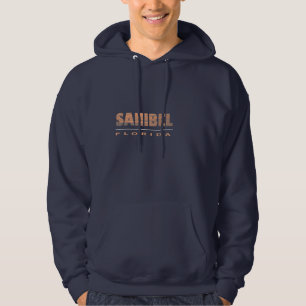 Sanibel Island Florida Typografisch design Hoodie