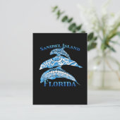 Sanibel Island Florida Vacation Tribal Dolphins Briefkaart (Staand voorkant)