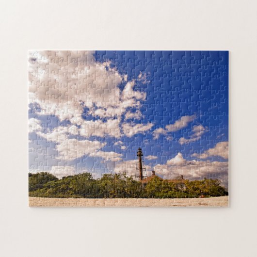 Sanibel Island, Florida - Vuurtorenpuzzel Legpuzzel (Horizontaal)