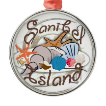 Sanibel Island Florida zeeschelp ontwerp ornament