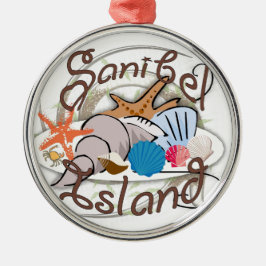 Sanibel Island Florida zeeschelp ontwerp ornament