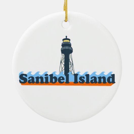 Sanibel Island Keramisch Ornament (Achterkant)