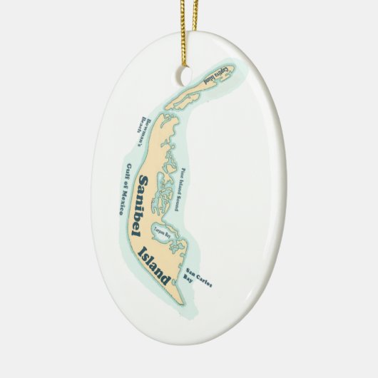 Sanibel Island Keramisch Ornament (Links)