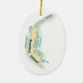 Sanibel Island Keramisch Ornament (Voorkant)