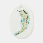 Sanibel Island Keramisch Ornament (Achterkant)