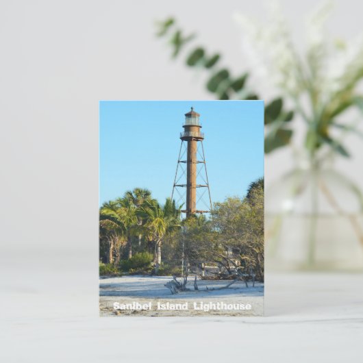 Sanibel Island Lighthouse - Briefkaart van Florida (Staand voorkant)