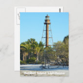 Sanibel Island Lighthouse - Briefkaart van Florida (Voorkant / Achterkant)