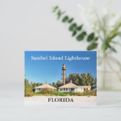 Sanibel Island Lighthouse, Briefkaart van Florida (Staand voorkant)