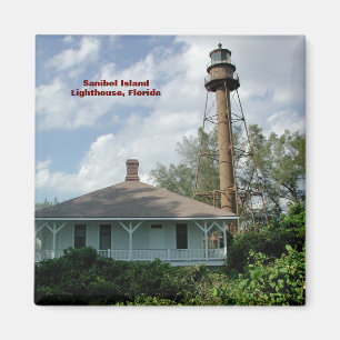 Sanibel Island Lighthouse Fl. Magneet