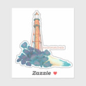 Sanibel Island Lighthouse Florida Charity Sticker (Vel)