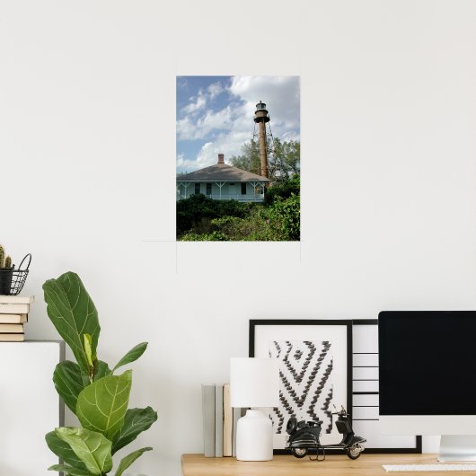 Sanibel Island Lighthouse Poster (Thuiskantoor)