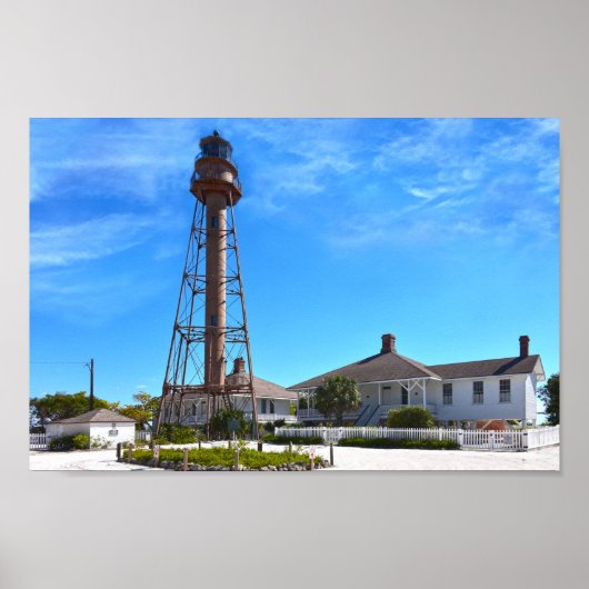 Sanibel Island Lighthouse Poster (Voorkant)