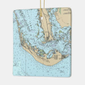Sanibel Island Nautical Chart Keramisch Ornament (Links)