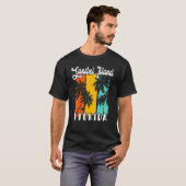Sanibel Island Palm Trees Beach Florida Vacation F T-shirt (Voorkant volledig)