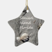 Sanibel Island Sand Shells Keramisch Ornament (Rechts)
