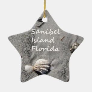 Sanibel Island Sand Shells Keramisch Ornament