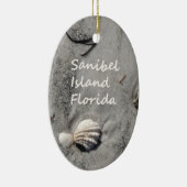 Sanibel Island Sand Shells Keramisch Ornament (Rechts)