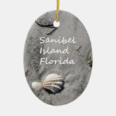 Sanibel Island Sand Shells Keramisch Ornament (Voorkant)