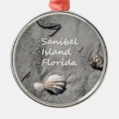 Sanibel Island Sand Shells Metalen Ornament (Voorkant)