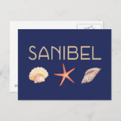 Sanibel Island Seashells Briefkaart (Voorkant / Achterkant)