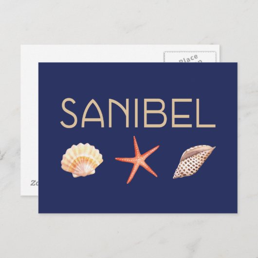 Sanibel Island Seashells Briefkaart (Voorkant / Achterkant)