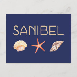 Sanibel Island Seashells Briefkaart