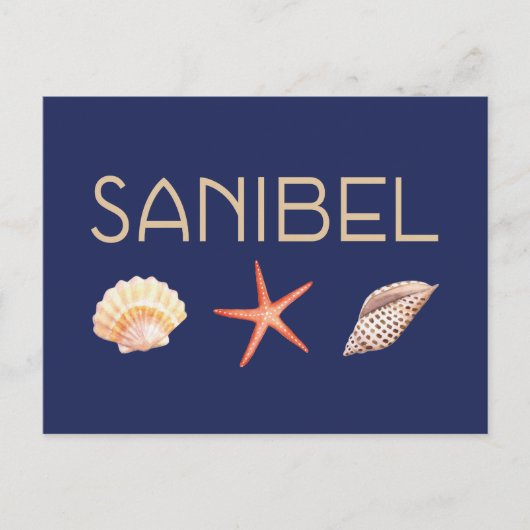 Sanibel Island Seashells Briefkaart (Voorkant)