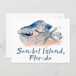 Sanibel Island Seashells Briefkaart