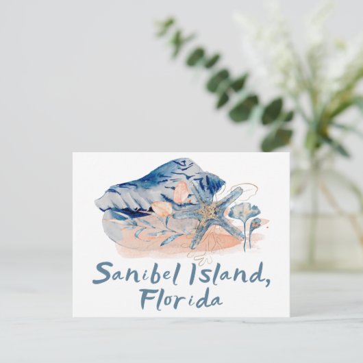 Sanibel Island Seashells Briefkaart (Staand voorkant)