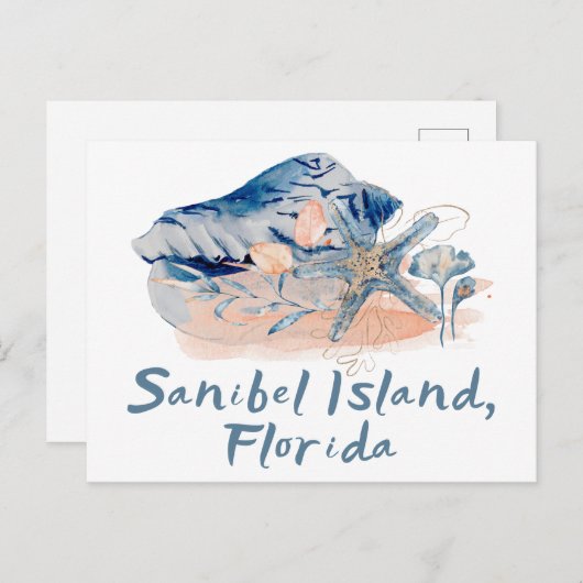 Sanibel Island Seashells Briefkaart (Voorkant / Achterkant)