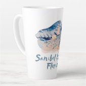 Sanibel Island Seashells Latte Mok (Linkerhoek)