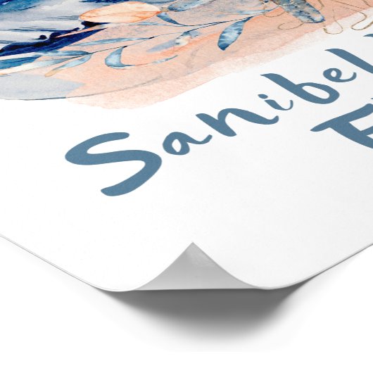 Sanibel Island Seashells Poster (Hoek)