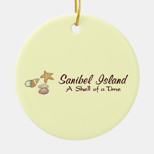Sanibel Island Shells Keramisch Ornament (Voorkant)