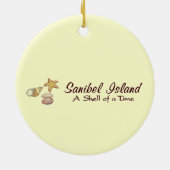 Sanibel Island Shells Keramisch Ornament (Achterkant)
