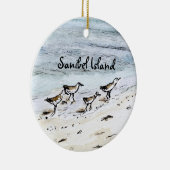 Sanibel Island souvenir Kerstornament Keramisch Ornament (Rechts)