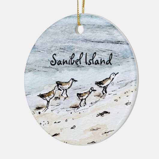 Sanibel Island souvenir Kerstornament Keramisch Ornament (Links)
