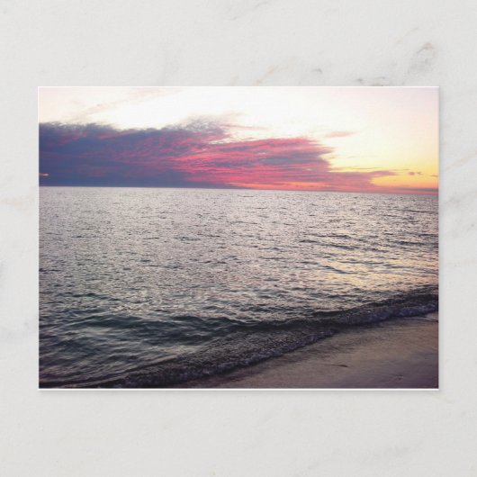 Sanibel Island Sunset Florida Beach Briefkaart (Voorkant)