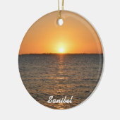 Sanibel Island Sunset Kerstmis Ornament (Links)