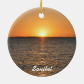 Sanibel Island Sunset Kerstmis Ornament (Achterkant)