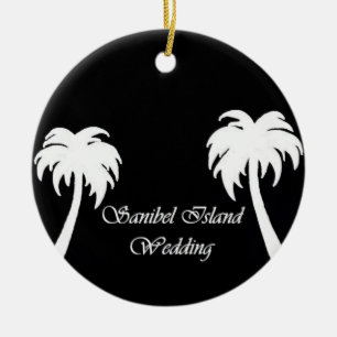 Sanibel Island Wedding Keramisch Ornament