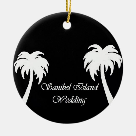 Sanibel Island Wedding Keramisch Ornament (Voorkant)